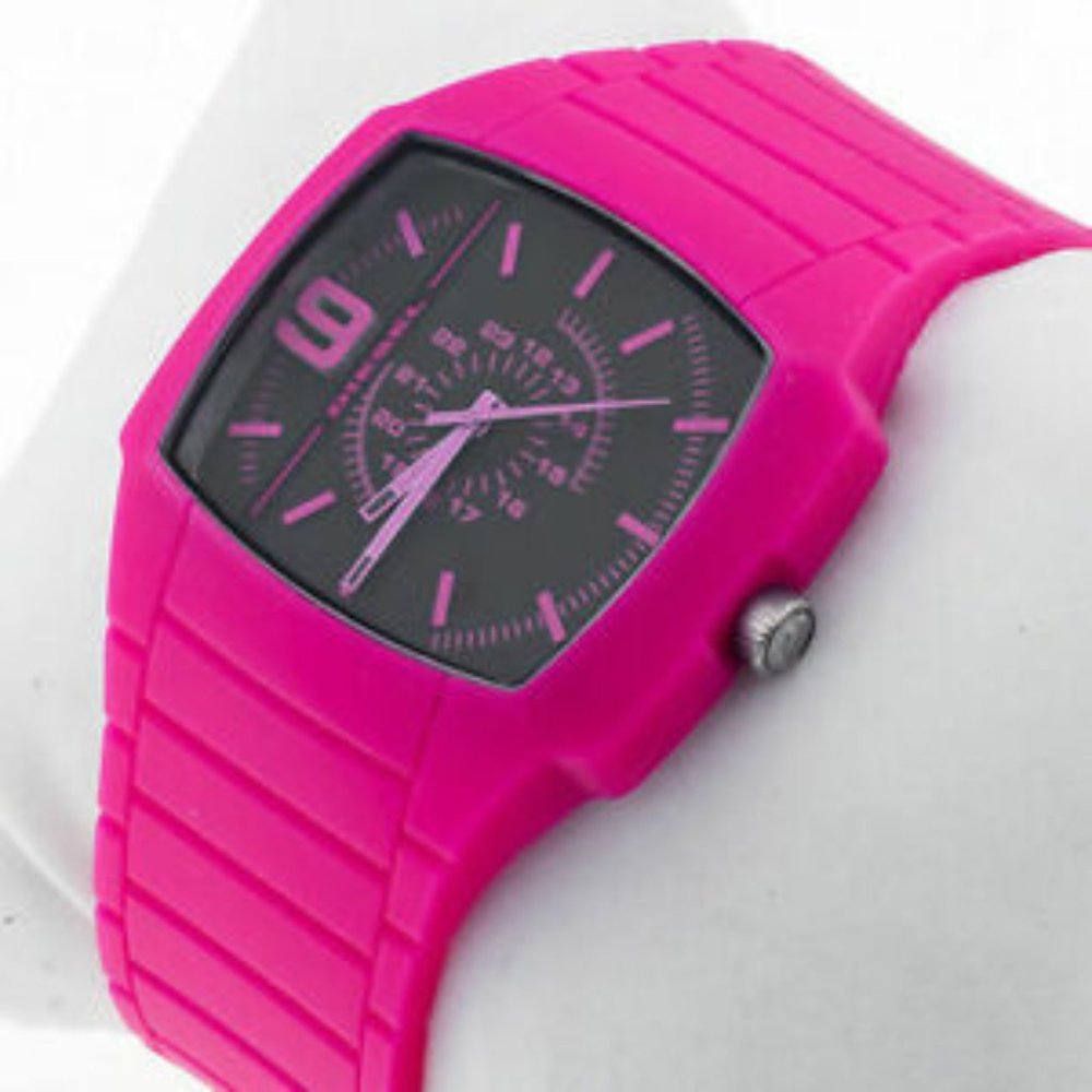 Pink Silicone Diesel Watch - Mens/Women Unisex